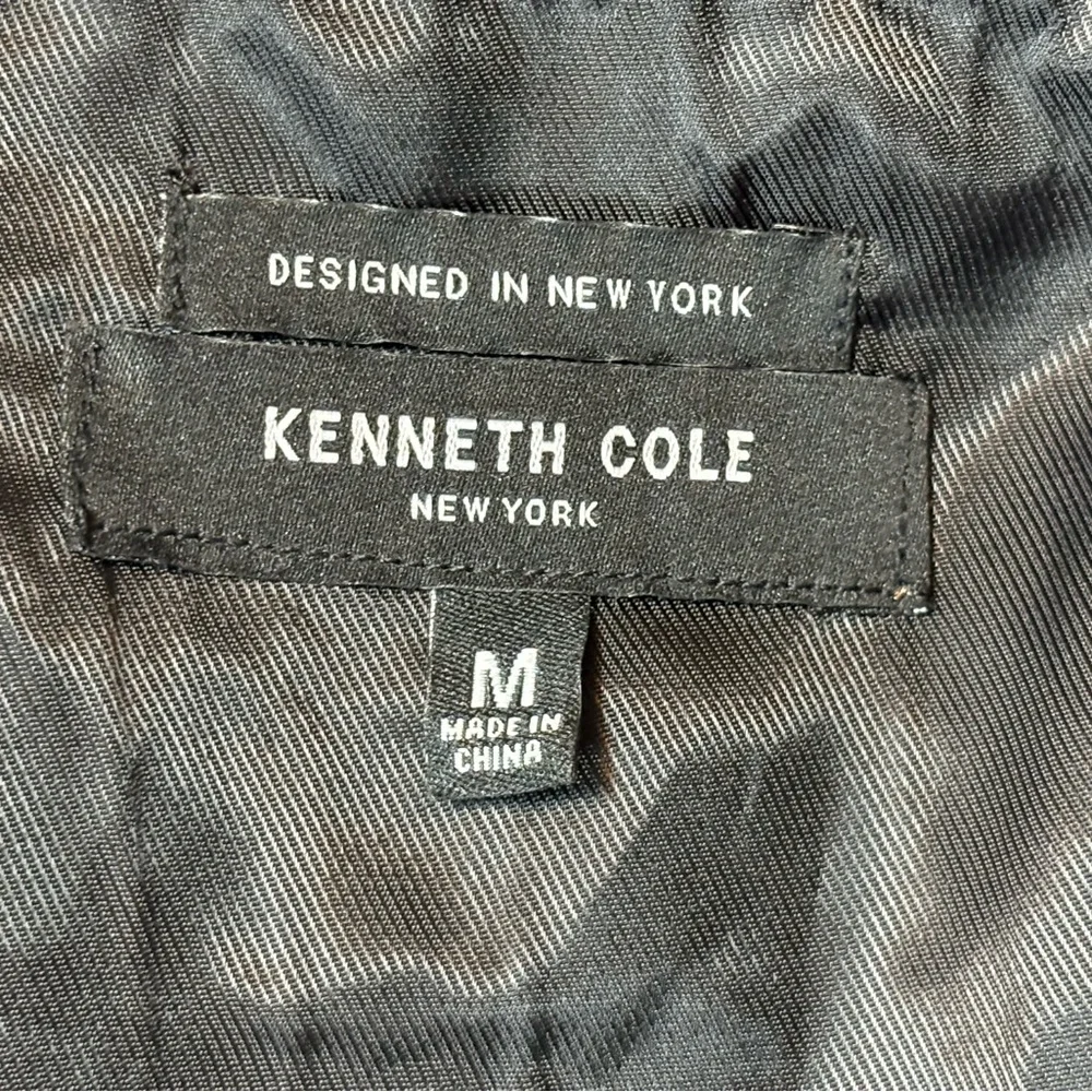 Kenneth Cole New York Men’s Full Zip Bomber Jacket KF9L48BLK black size M medium